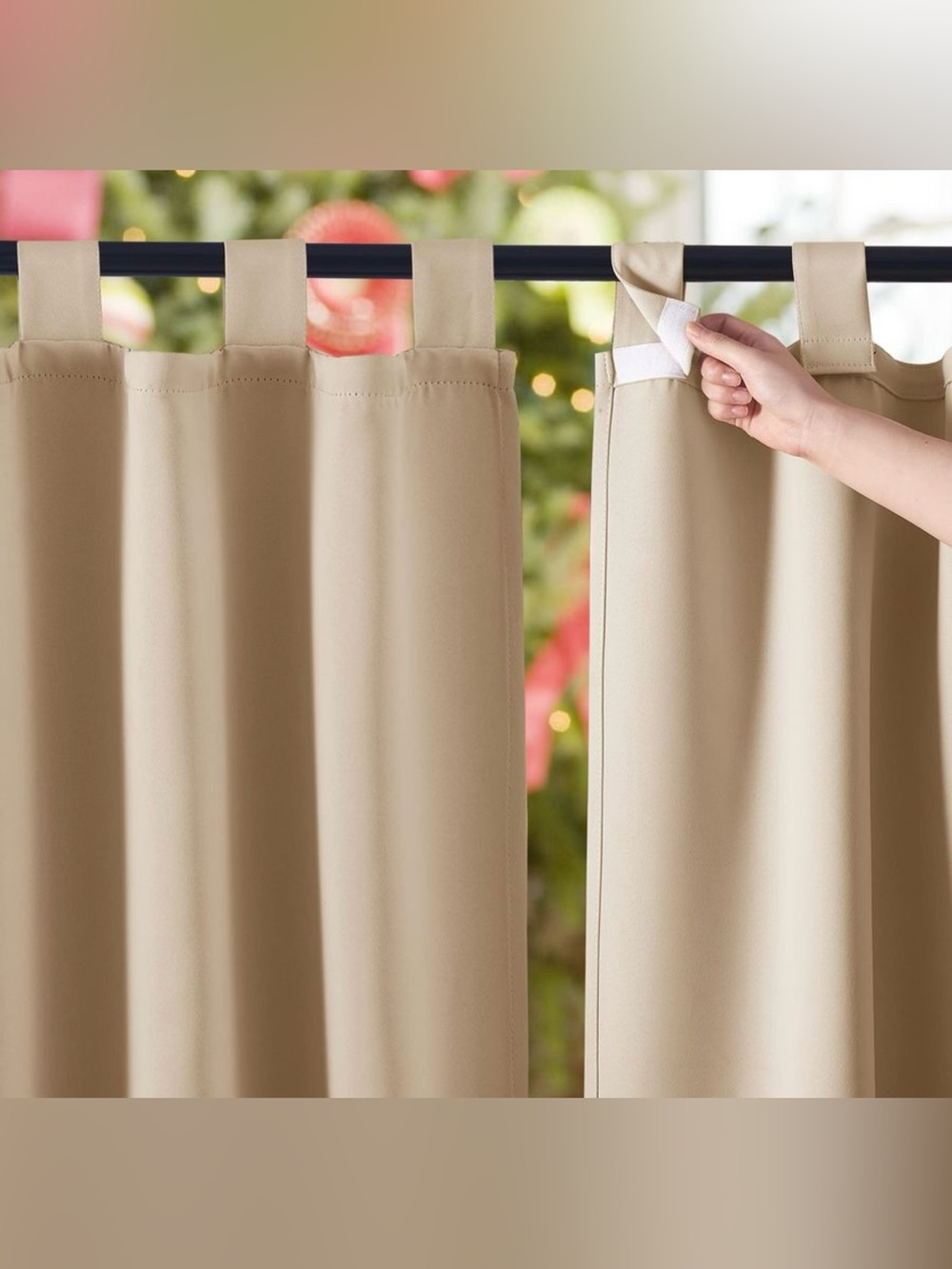 NICETOWN 2 Pieces Outdoor Curtainss Waterproof